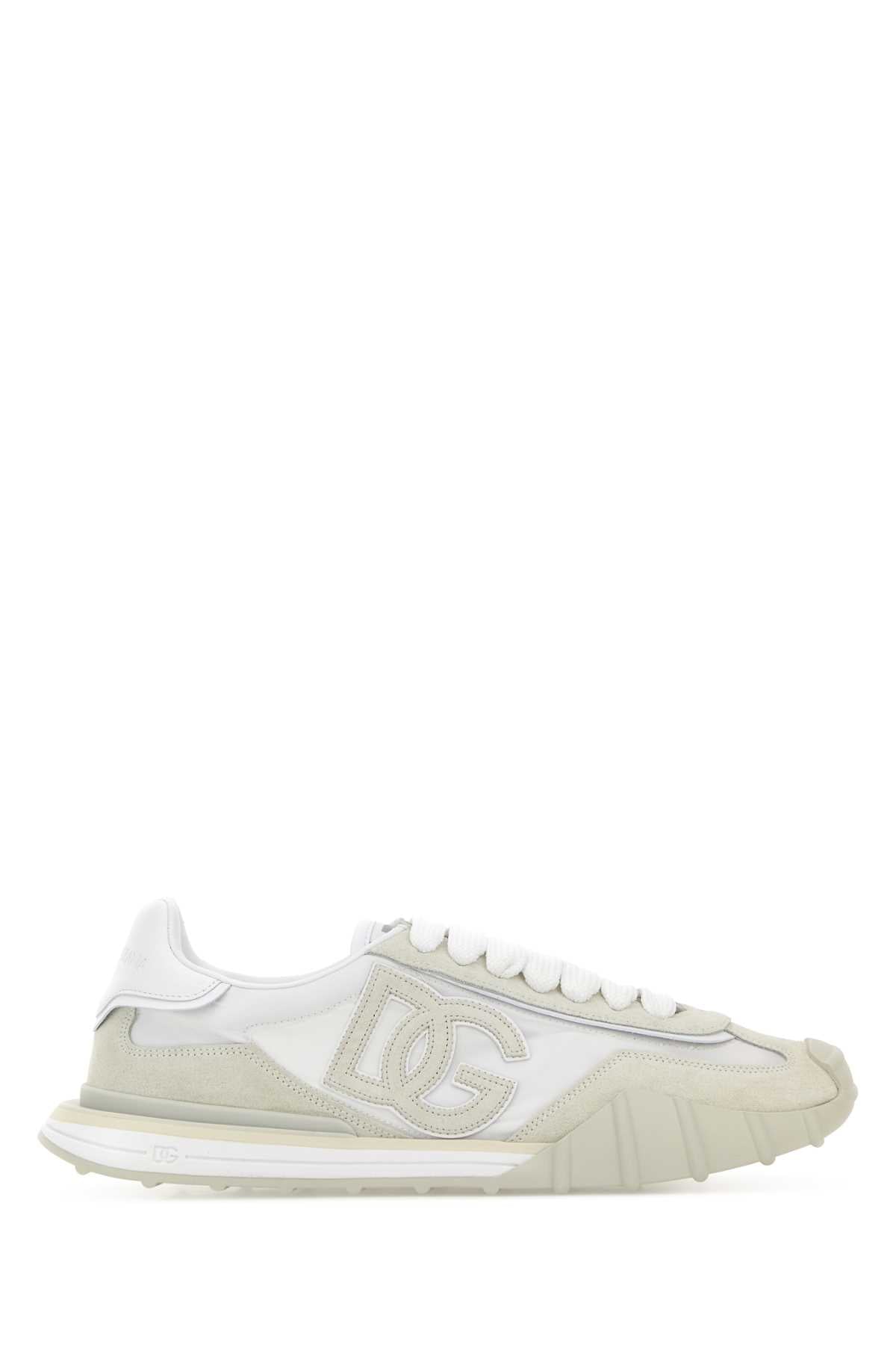 Dolce & Gabbana Men Two-Tone Canvas And Suede Dg Athletic Sneakers DOLCE & GABBANA