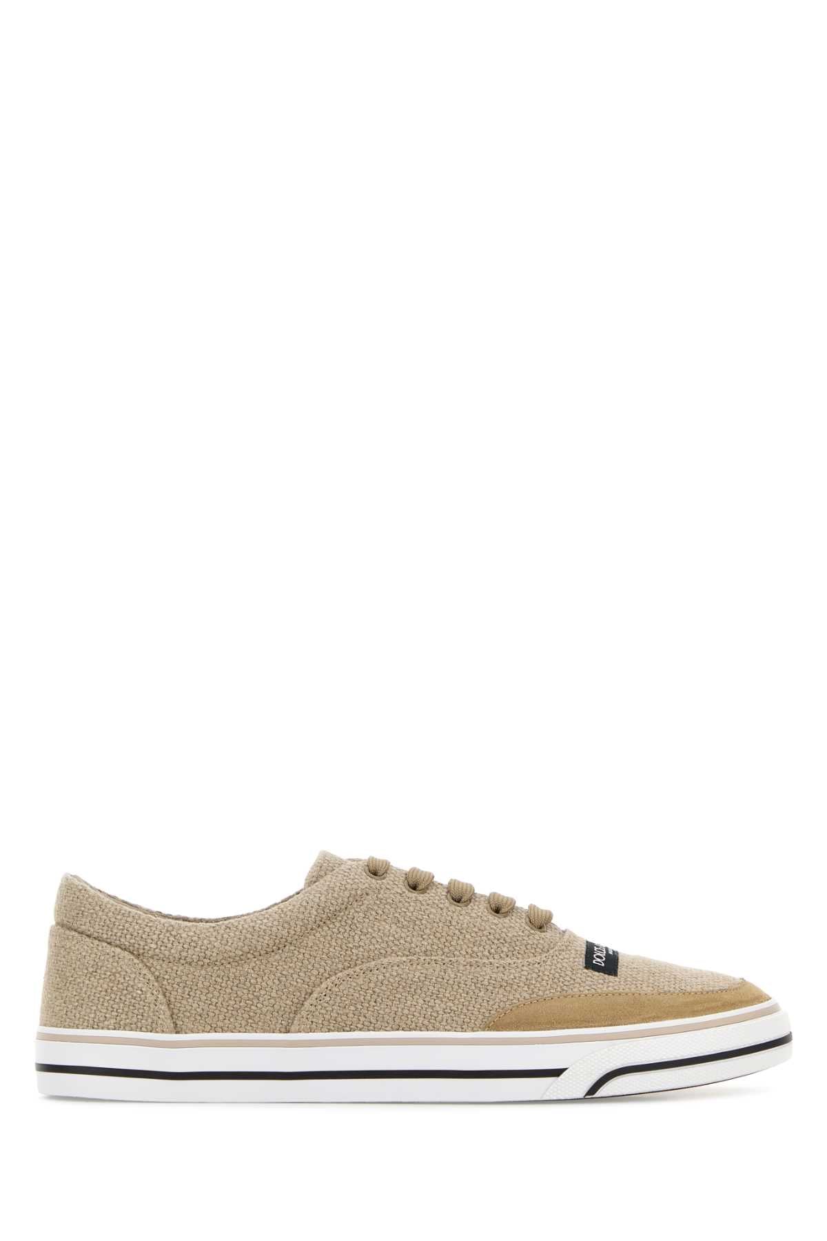 Dolce & Gabbana Men Biscuit Canvas Dg Sailing Sneakers DOLCE & GABBANA