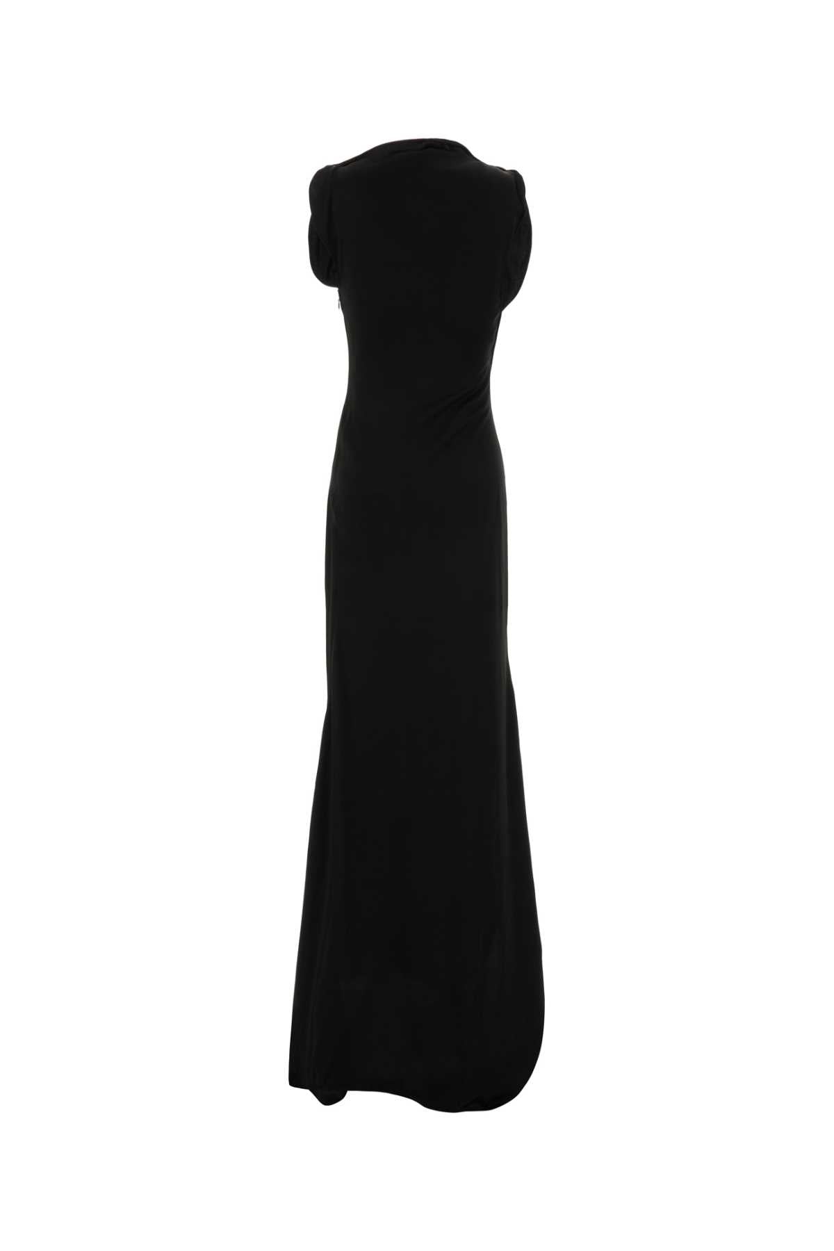 Victoria Beckham Women Black Satin Long Dress VICTORIA BECKHAM