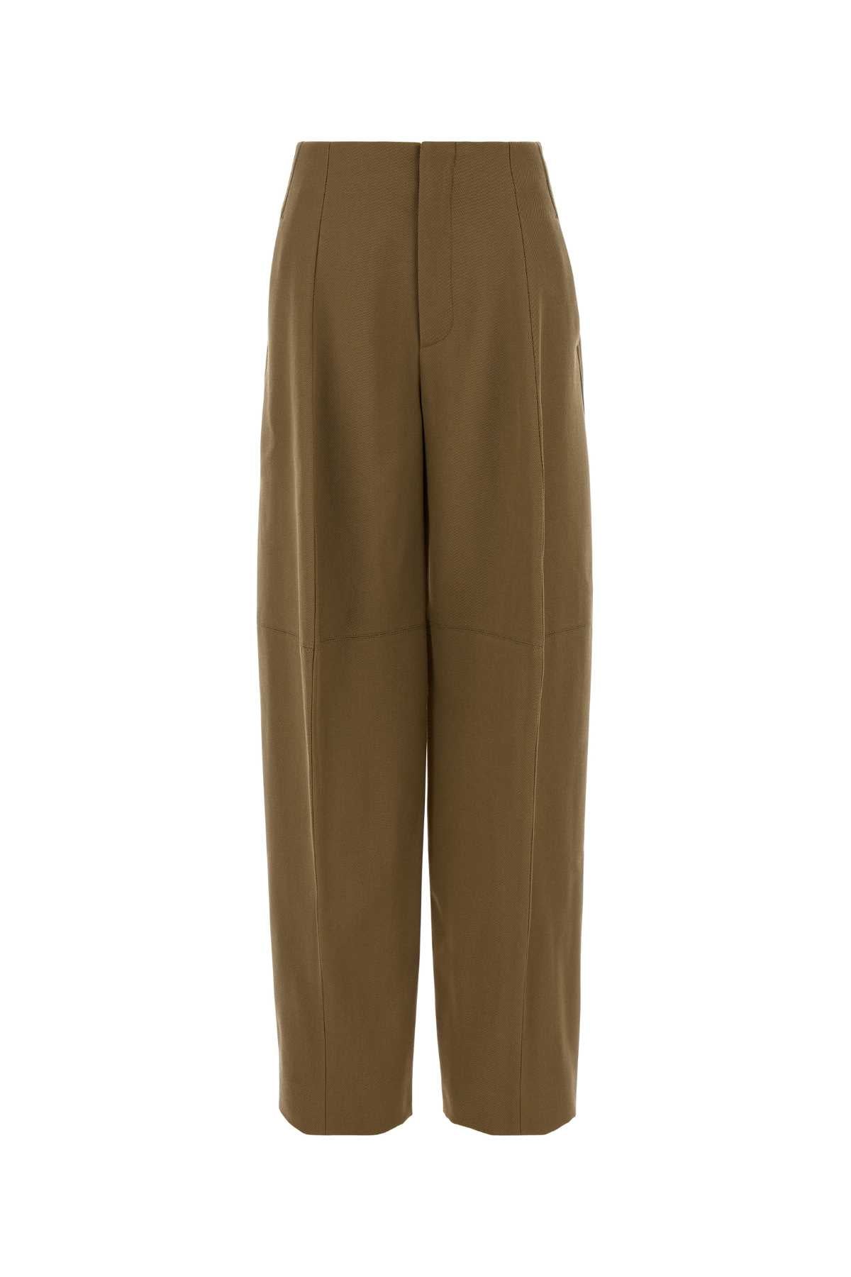 Victoria Beckham Women Beige Stretch Polyester Blend Pant VICTORIA BECKHAM