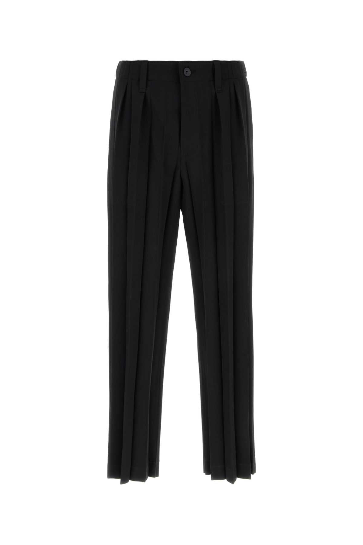 Homme Plisse' Issey Miyake Men Black Polyester Pant HOMME PLISSE ISSEY MIYAKE