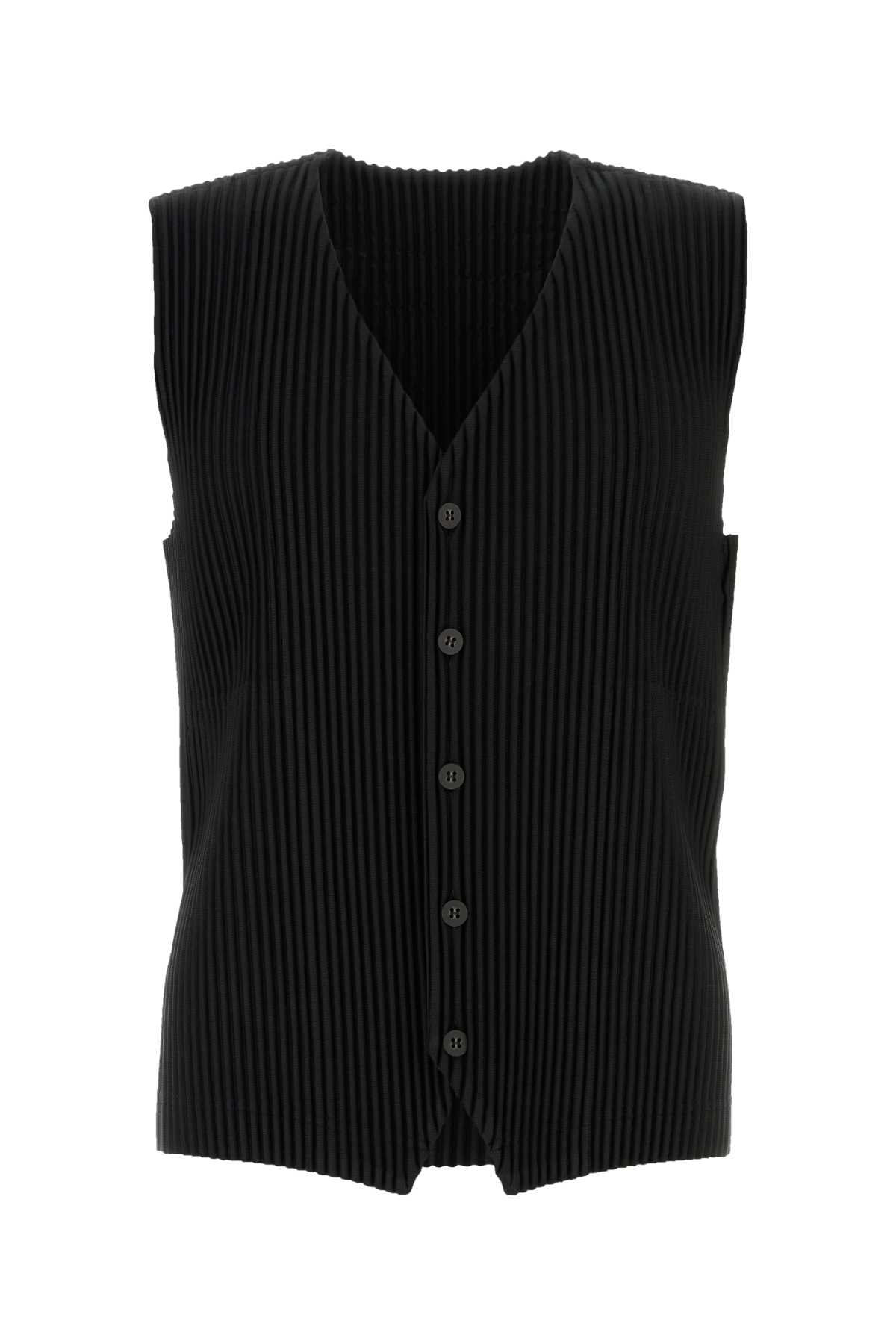 Homme Plisse' Issey Miyake Men Black Polyester Vest HOMME PLISSE ISSEY MIYAKE