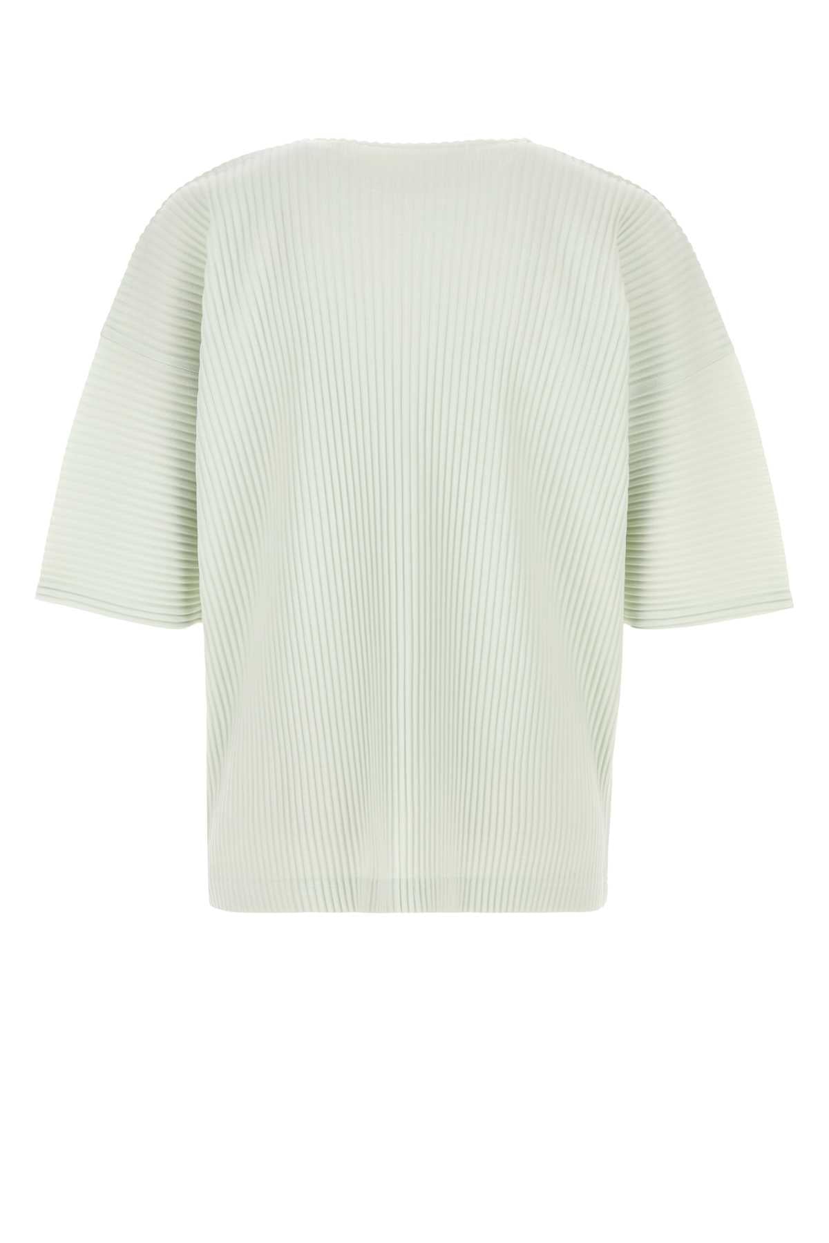 Homme Plisse' Issey Miyake Men Mint Green Polyester T-Shirt HOMME PLISSE ISSEY MIYAKE