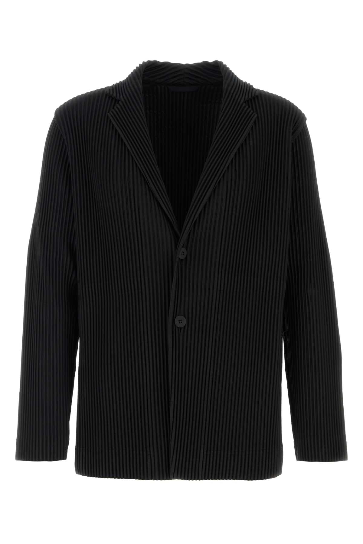 Homme Plisse' Issey Miyake Men Black Polyester Blazer HOMME PLISSE ISSEY MIYAKE