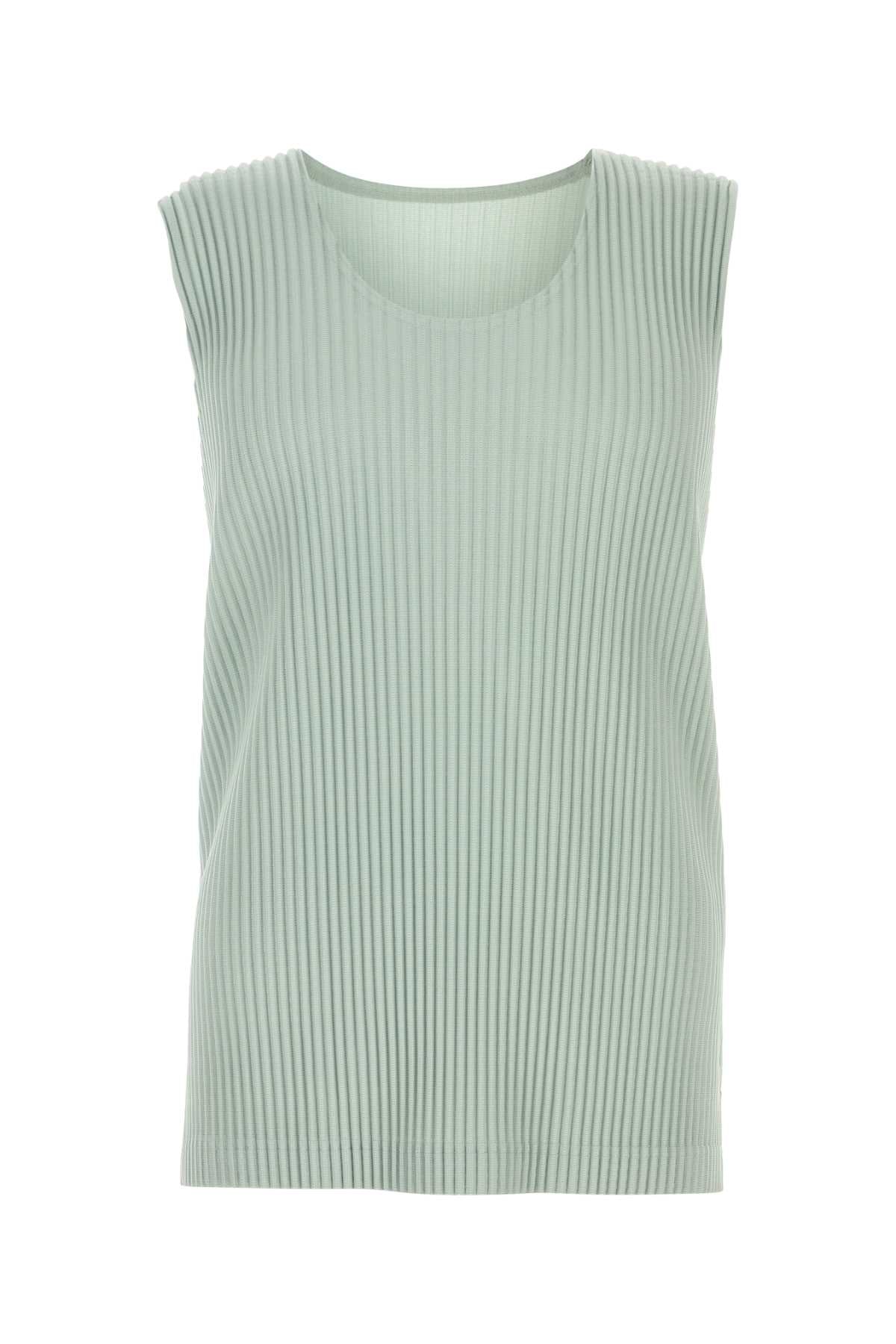 Homme Plisse' Issey Miyake Men Mint Green Polyester Tank Top HOMME PLISSE ISSEY MIYAKE
