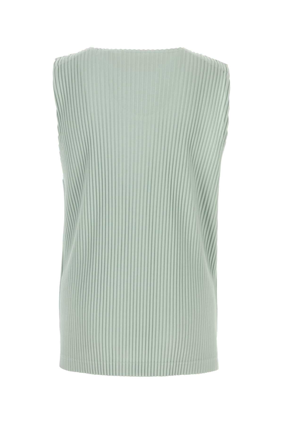 Homme Plisse' Issey Miyake Men Mint Green Polyester Tank Top HOMME PLISSE ISSEY MIYAKE