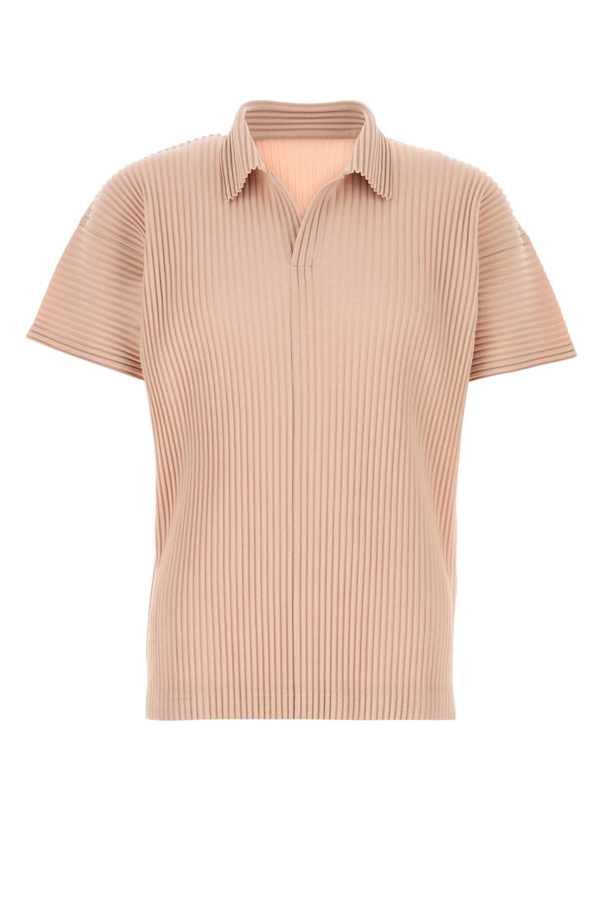 Homme Plisse' Issey Miyake Men Pink Polyester Polo Shirt HOMME PLISSE ISSEY MIYAKE