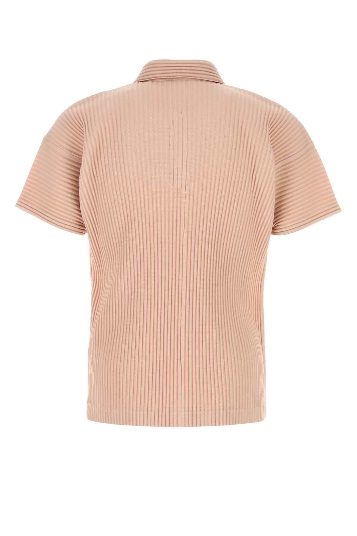Homme Plisse' Issey Miyake Men Pink Polyester Polo Shirt HOMME PLISSE ISSEY MIYAKE
