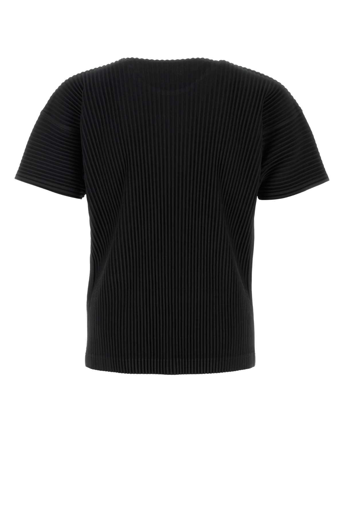 Homme Plisse' Issey Miyake Men Black Polyester T-Shirt HOMME PLISSE ISSEY MIYAKE