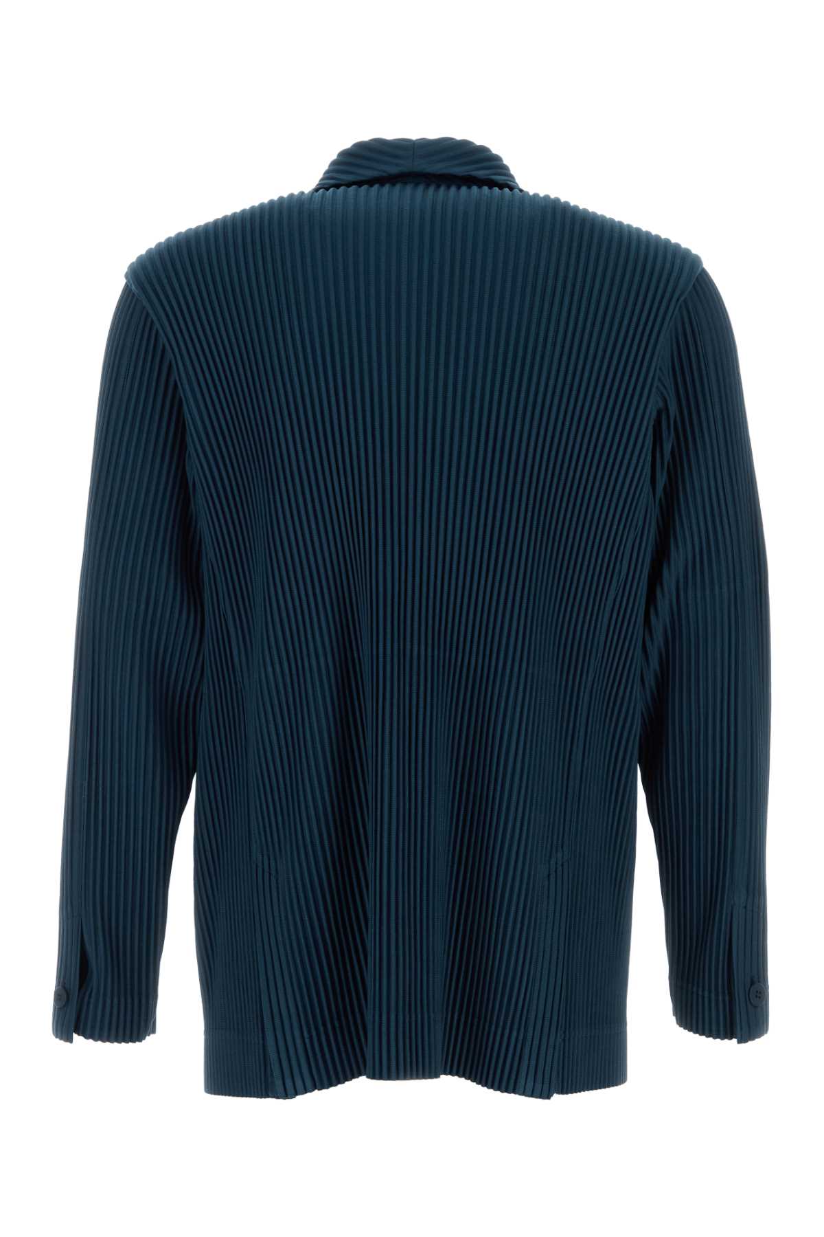 Homme Plisse' Issey Miyake Men Navy Blue Polyester Blazer HOMME PLISSE ISSEY MIYAKE