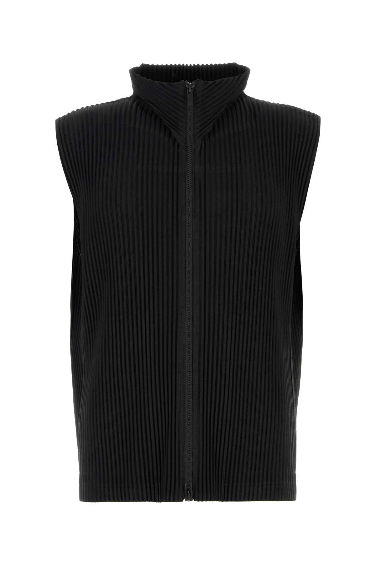 Homme Plisse' Issey Miyake Men Black Polyester Vest HOMME PLISSE ISSEY MIYAKE