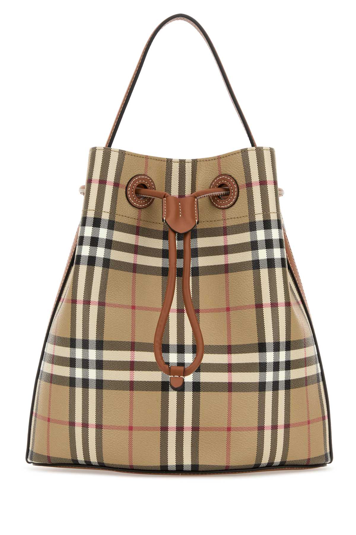 Burberry Unisex Printed Canvas Check Bucket Bag BURBERRY