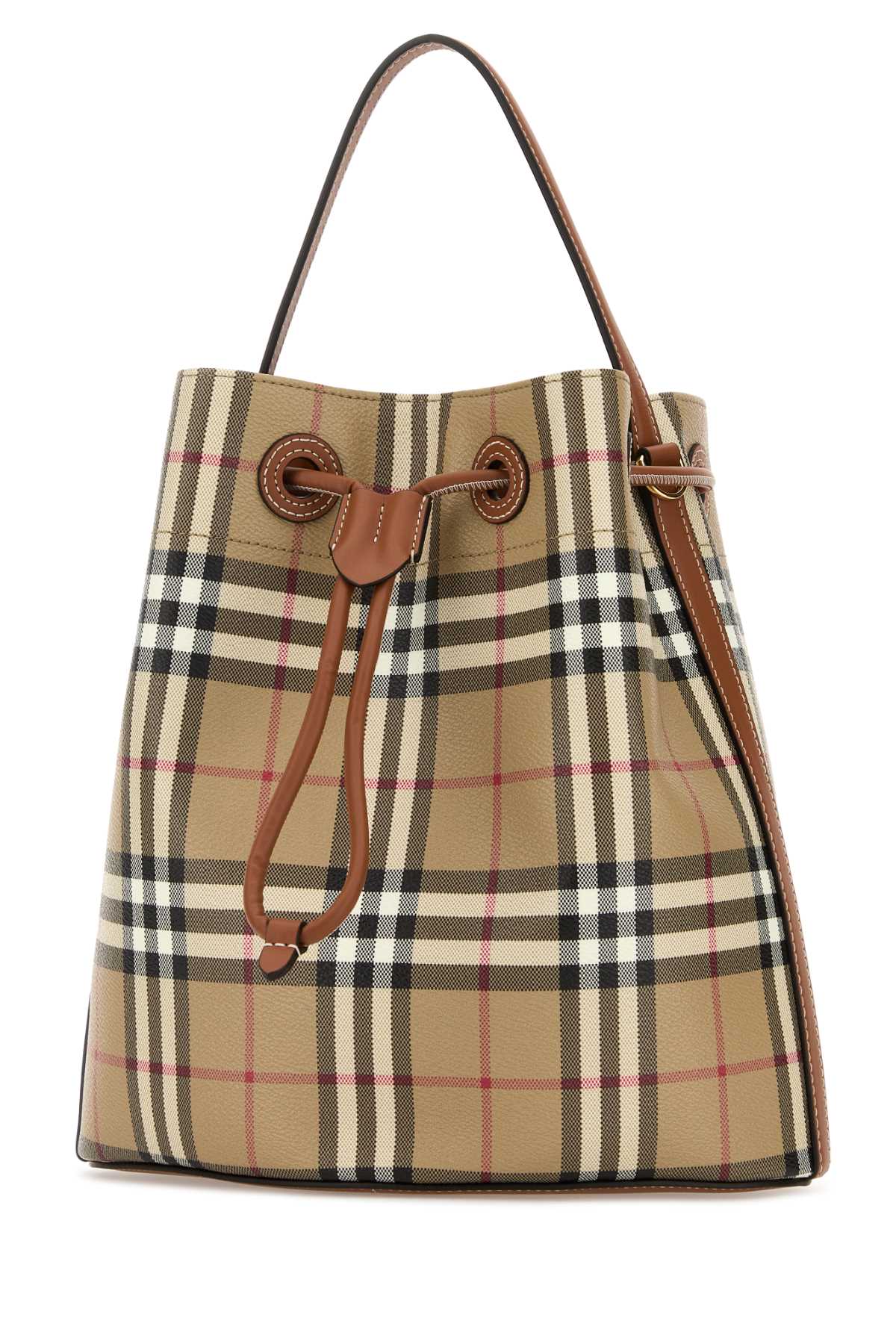 Burberry Unisex Printed Canvas Check Bucket Bag BURBERRY