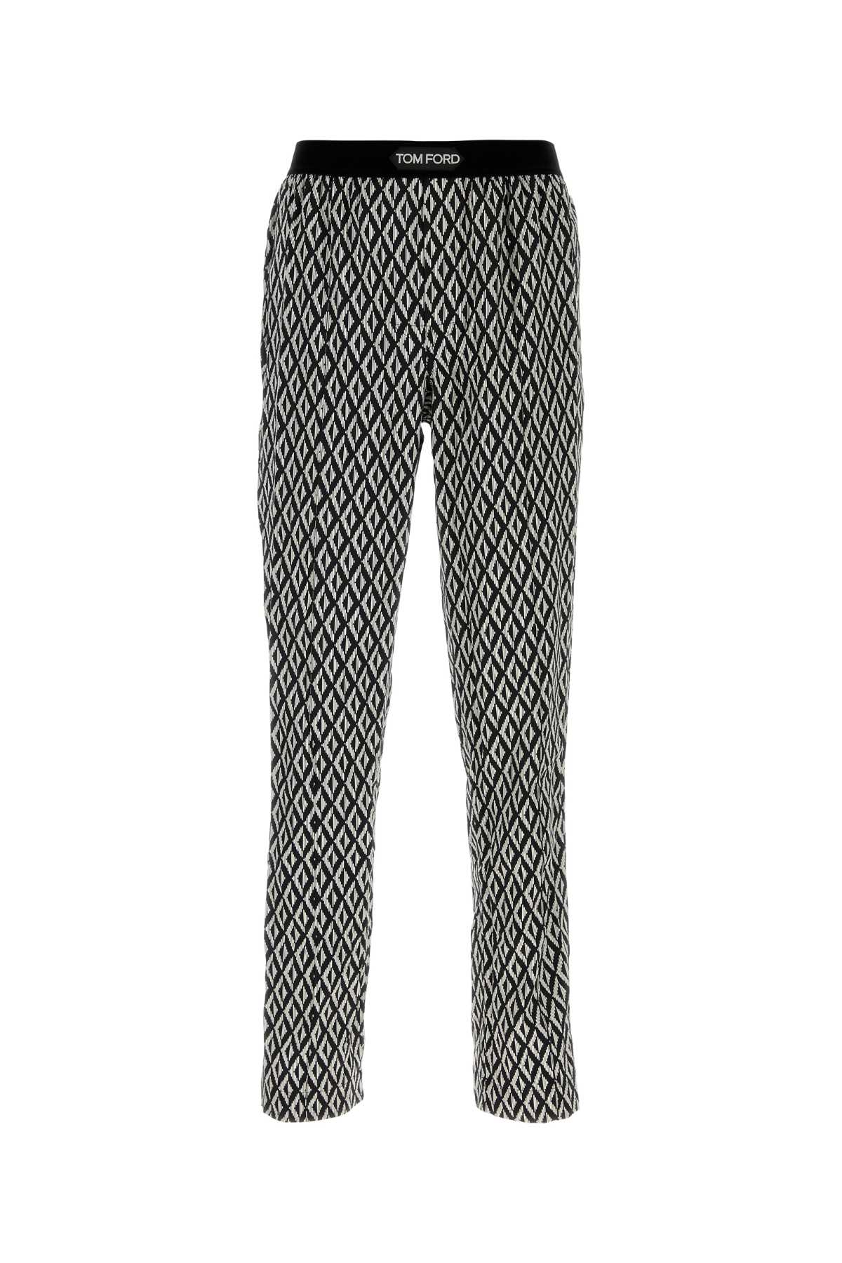 Tom Ford Men Printed Stretch Satin Pyjama Pant TOM FORD