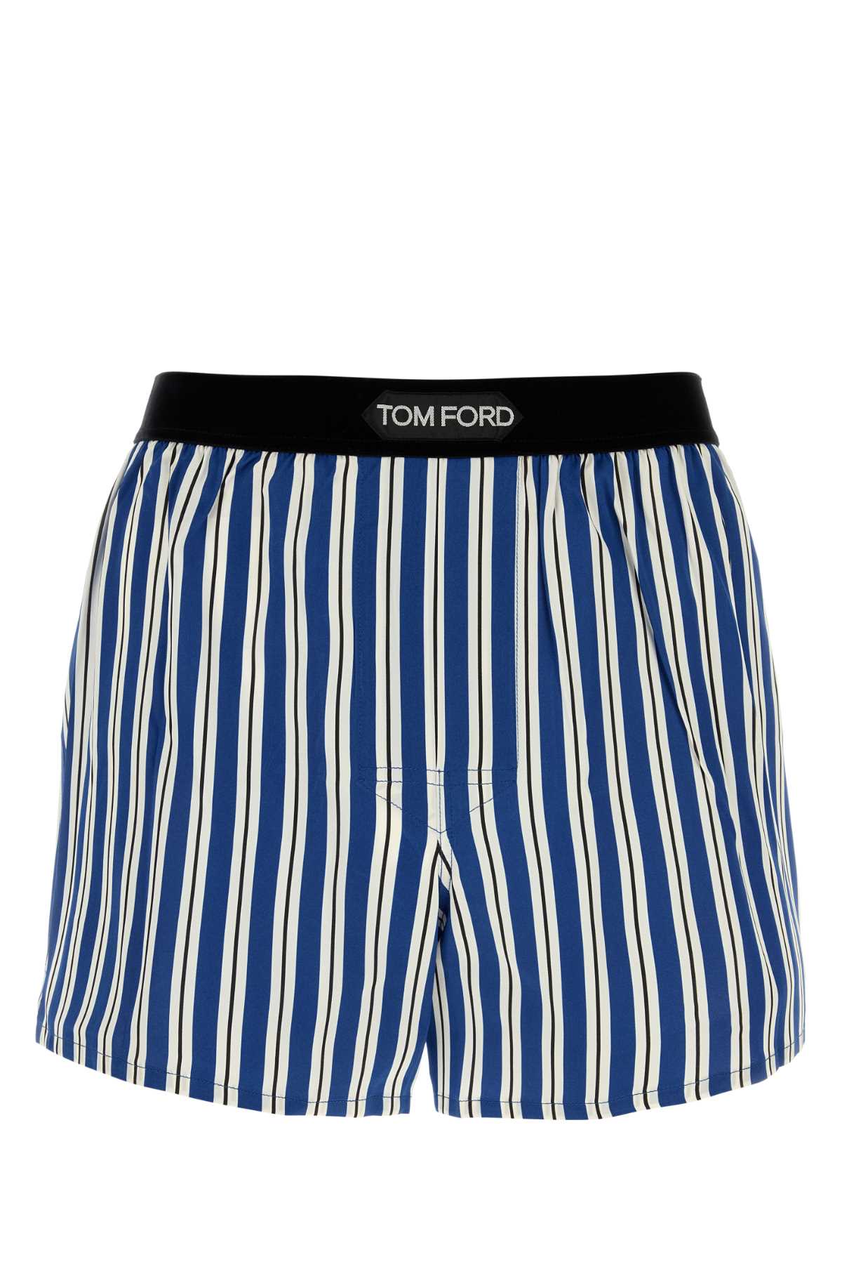 Tom Ford Men Printed Stretch Satin Boxer TOM FORD
