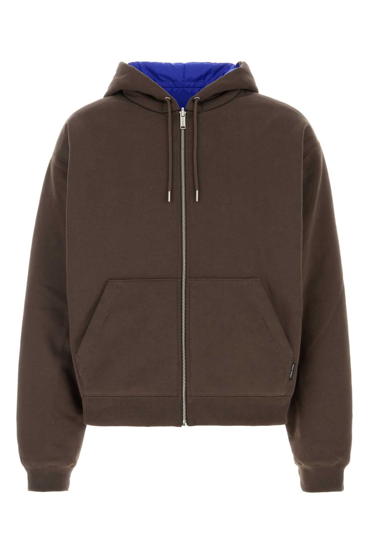 Canada Goose Men Brown Cotton Reversible Sweatshirt CANADA GOOSE