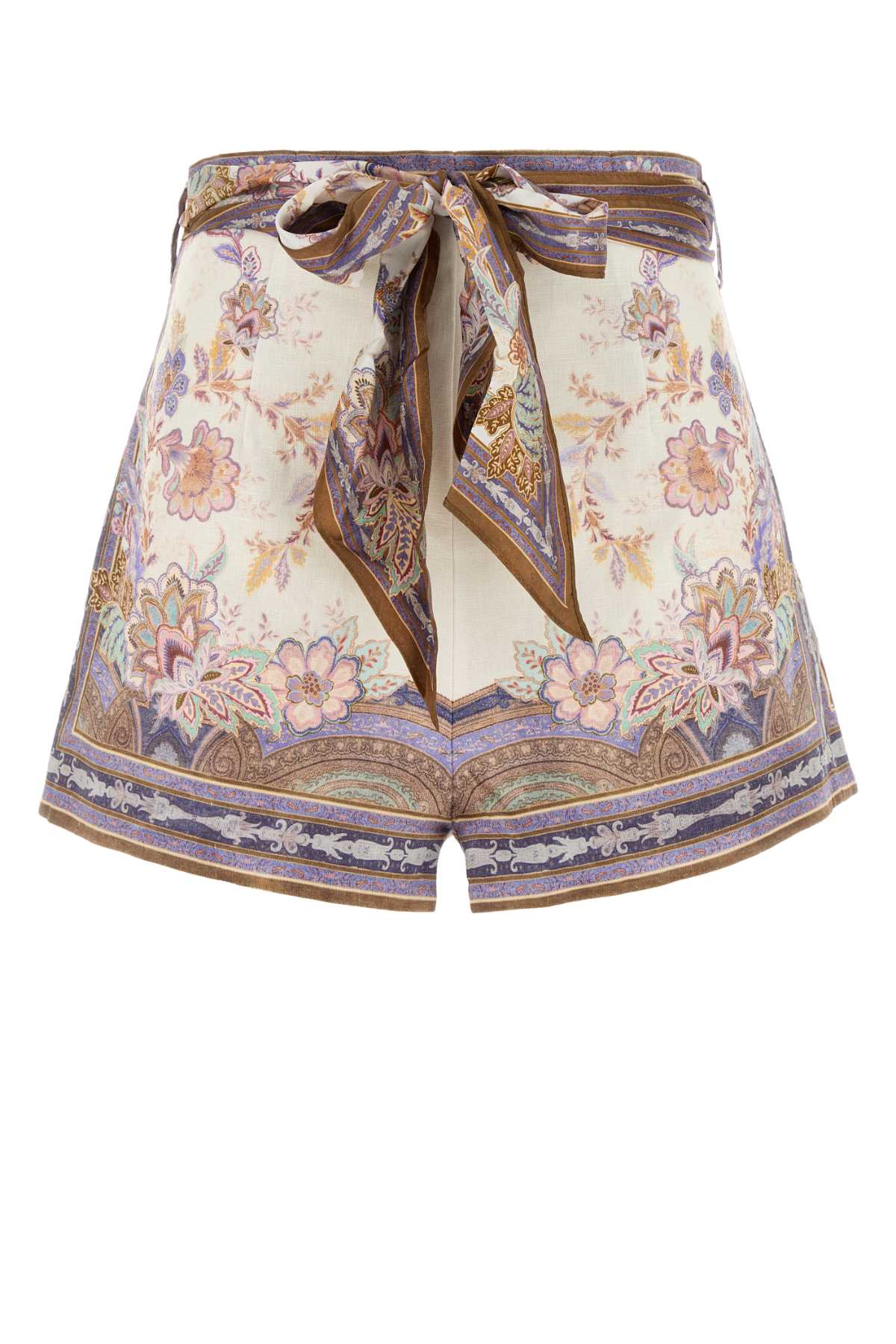 Zimmermann Women Printed Linene Luna Shorts ZIMMERMANN