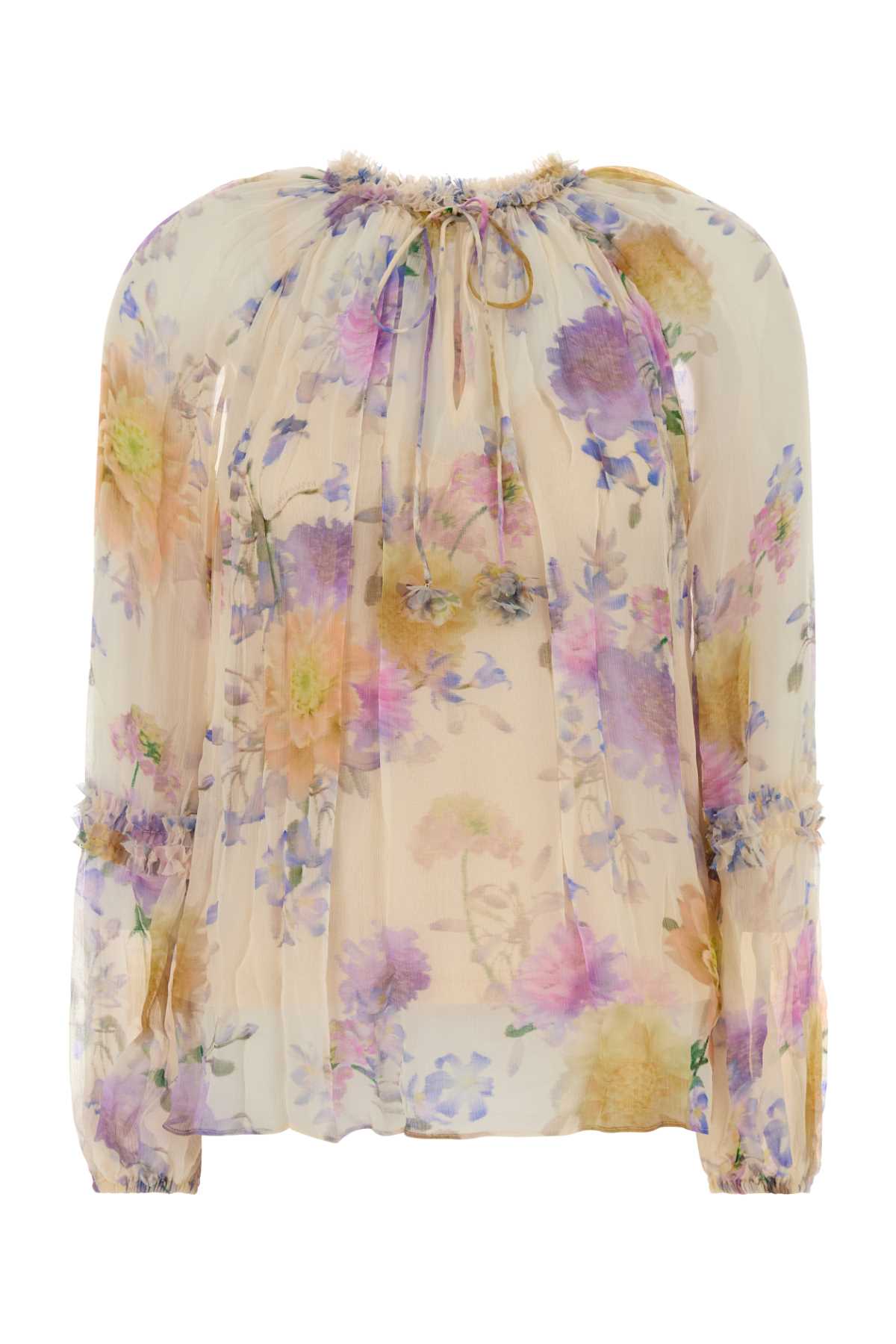 Zimmermann Women Printed Crepe Luna Blouse ZIMMERMANN