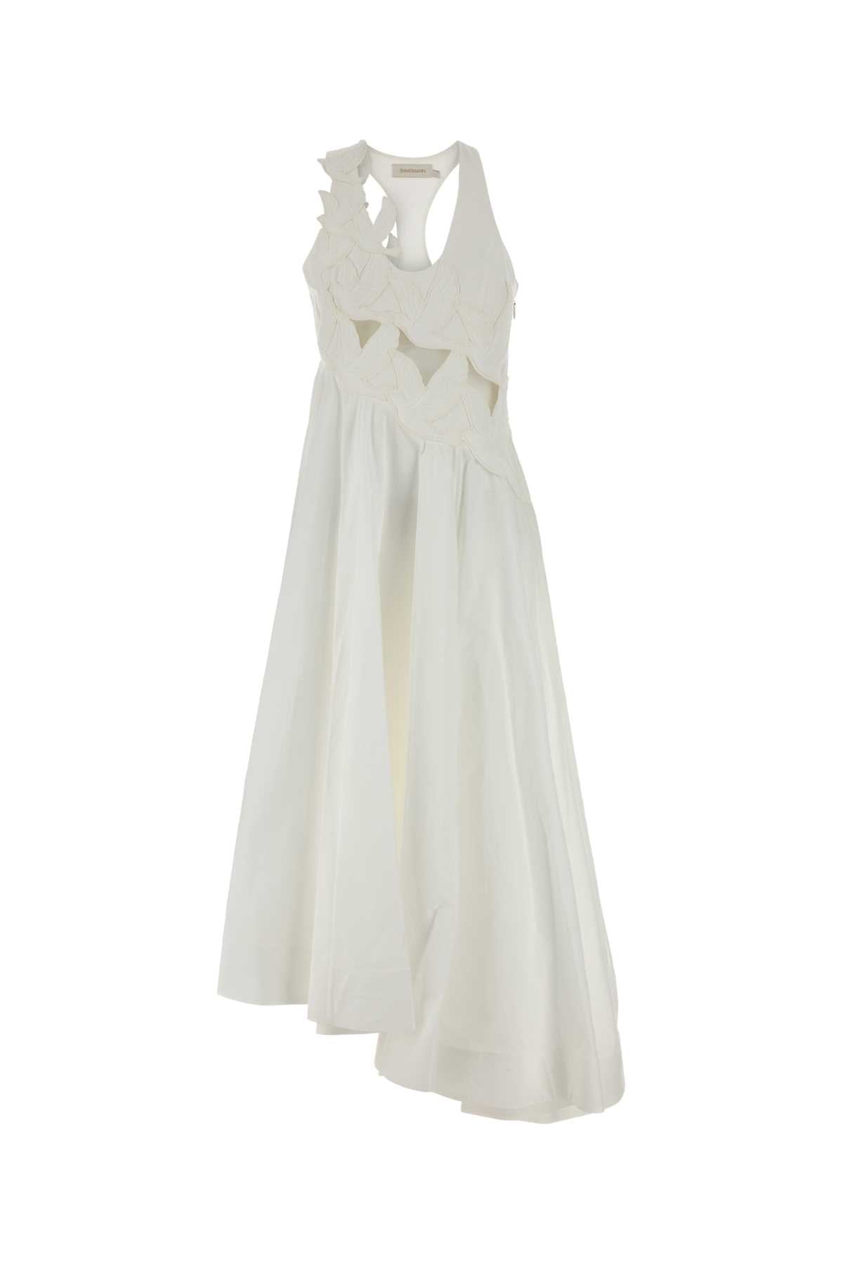 Zimmermann Women White Cotton Luna Dress ZIMMERMANN