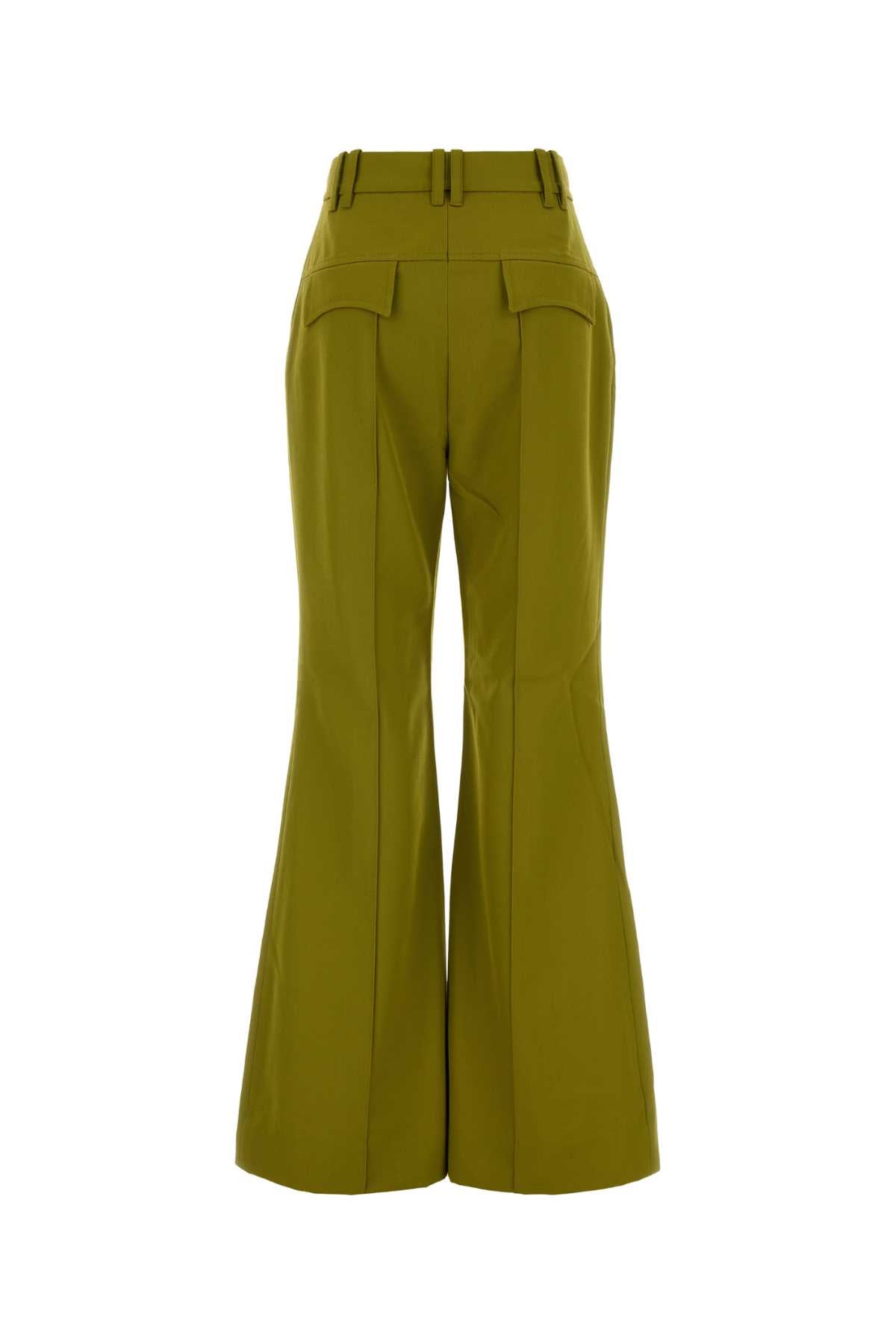 Zimmermann Women Pistachio Green Polyester Blend Pant ZIMMERMANN