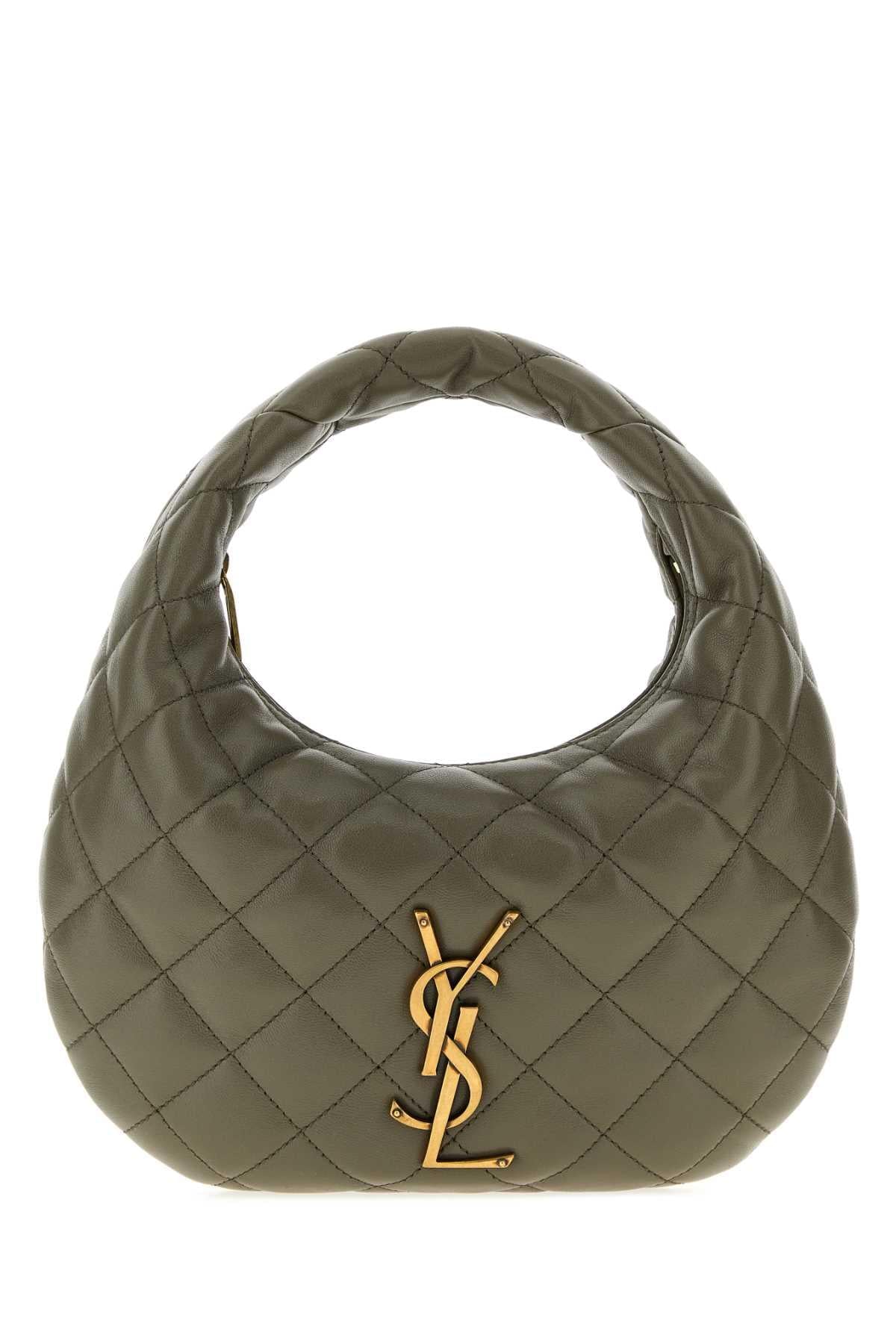 Saint Laurent Women Army Green Nappa Leather Icarino Shoulder Bag SAINT LAURENT
