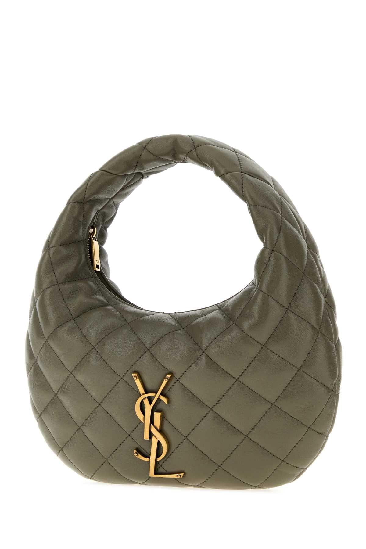 Saint Laurent Women Army Green Nappa Leather Icarino Shoulder Bag SAINT LAURENT
