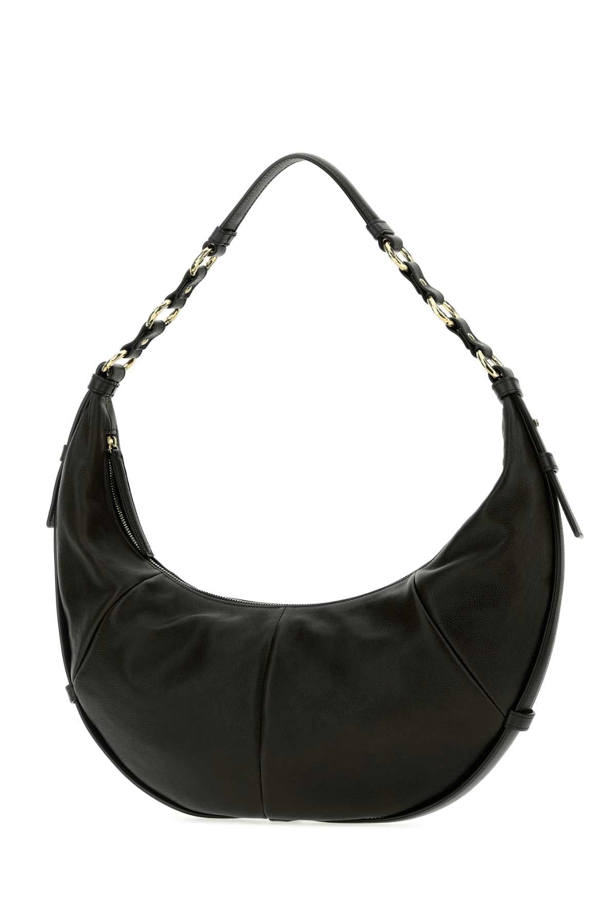 Saint Laurent Women Black Leather Saharienne Shopping Bag SAINT LAURENT