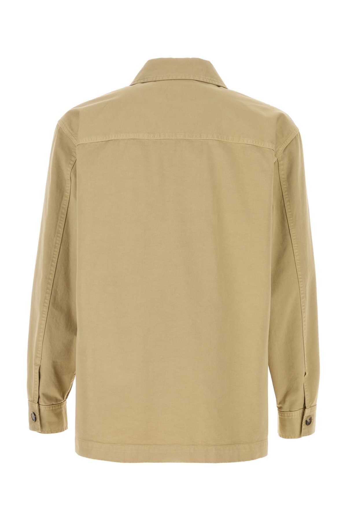Saint Laurent Men Beige Cotton Shirt SAINT LAURENT