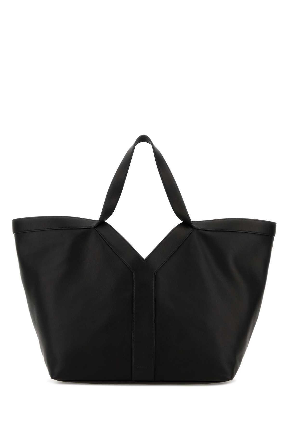 Saint Laurent Women Black Leather Y Shopping Bag SAINT LAURENT