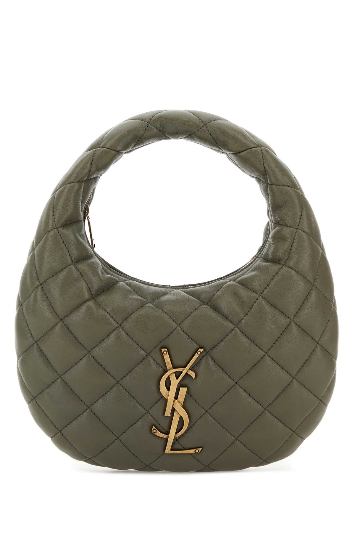 Saint Laurent Women Army Green Nappa Leather Icarino Shoulder Bag SAINT LAURENT