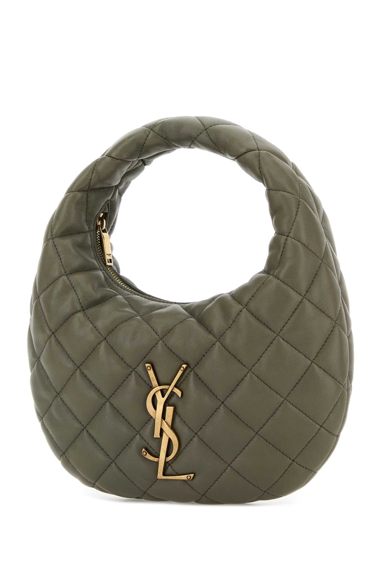 Saint Laurent Women Army Green Nappa Leather Icarino Shoulder Bag SAINT LAURENT