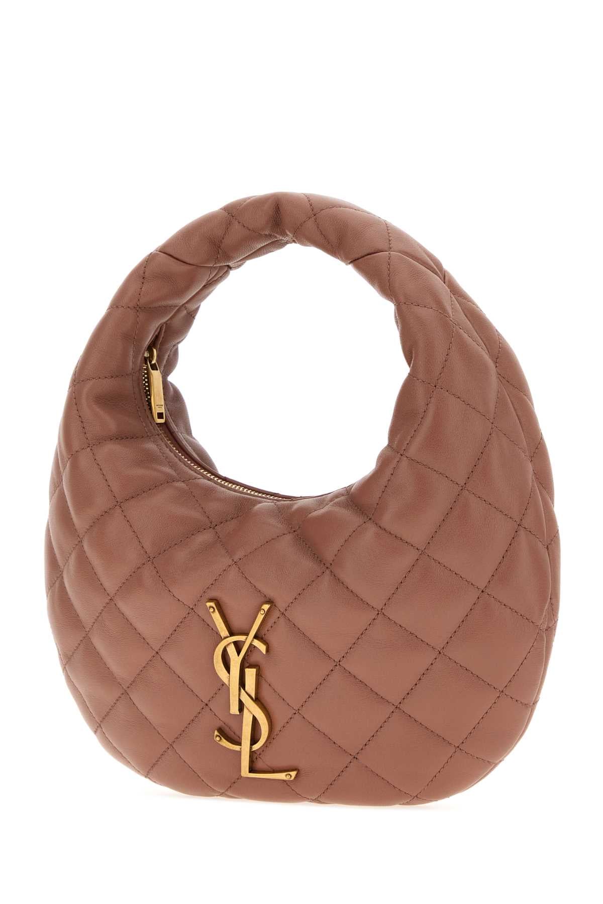Saint Laurent Women Antiqued Pink Nappa Leather Icarino Shoulder Bag SAINT LAURENT