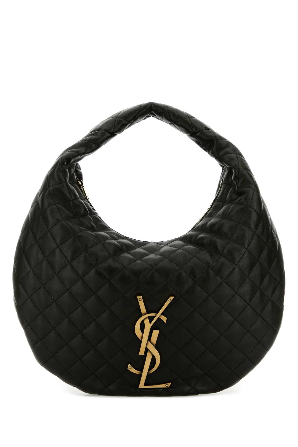 Saint Laurent Women Black Nappa Leather Icare Shoulder Bag SAINT LAURENT