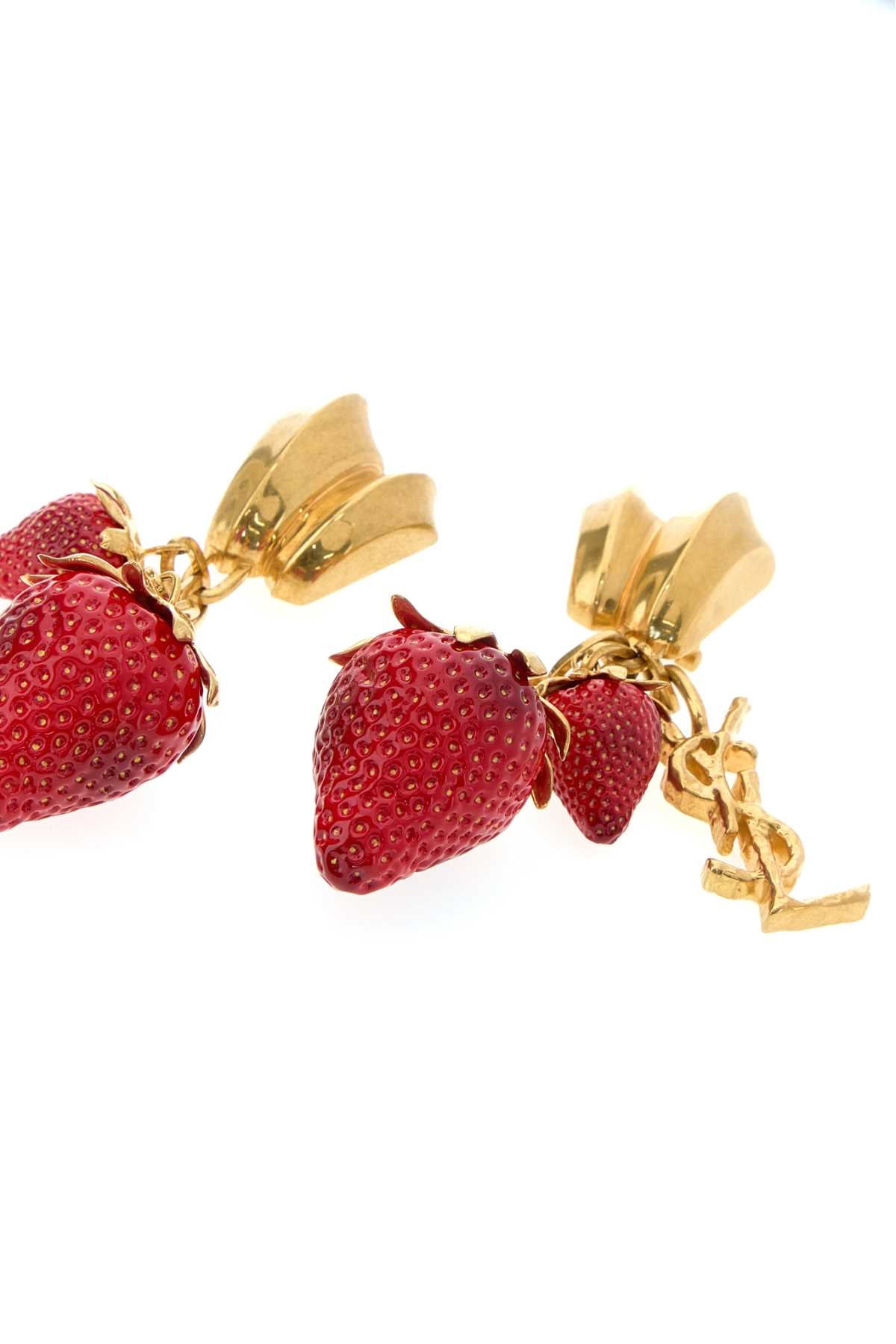 Saint Laurent Women Multicolor Metal And Resin Cassandre Earrings SAINT LAURENT