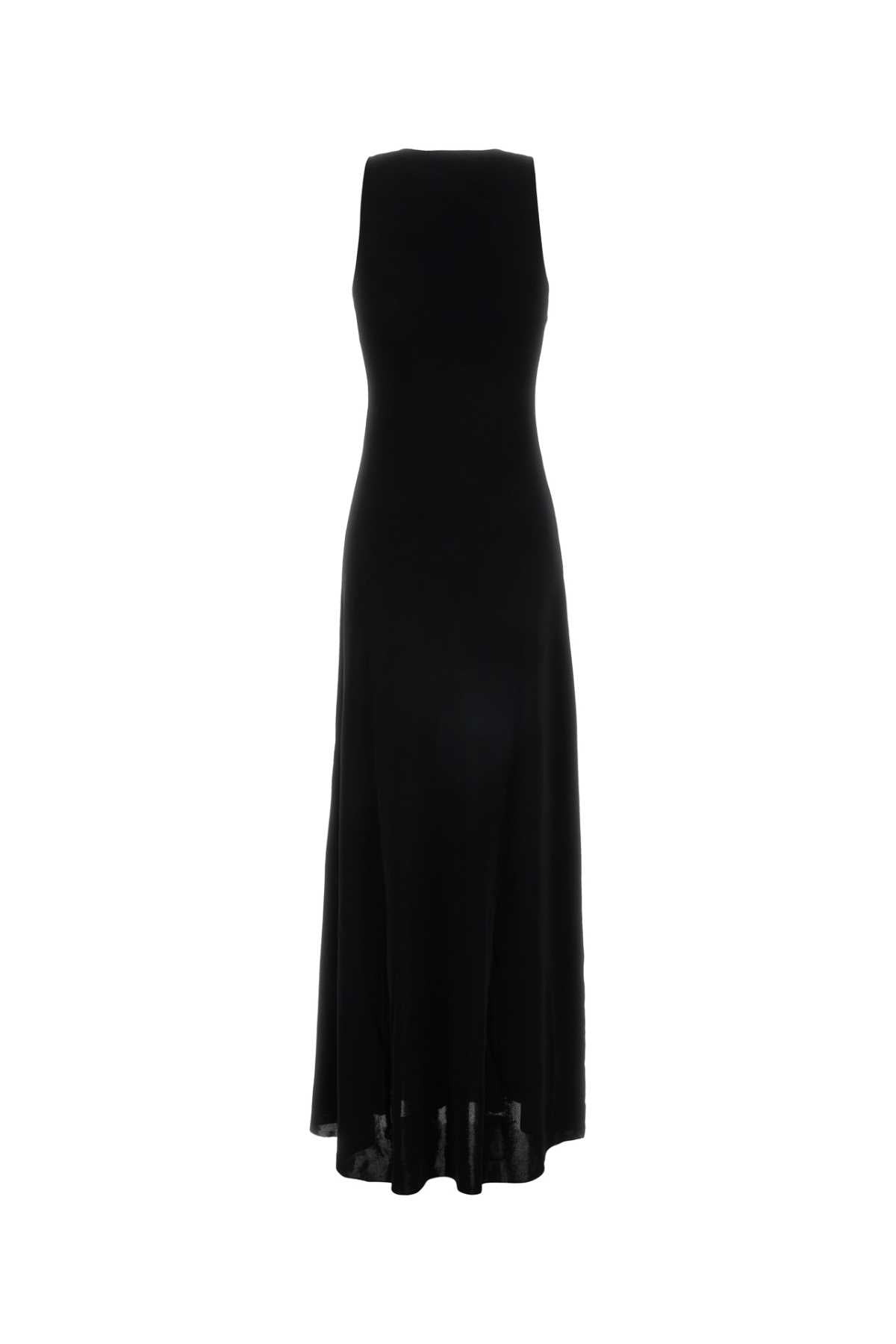 Saint Laurent Women Black Viscose Blend Dress SAINT LAURENT
