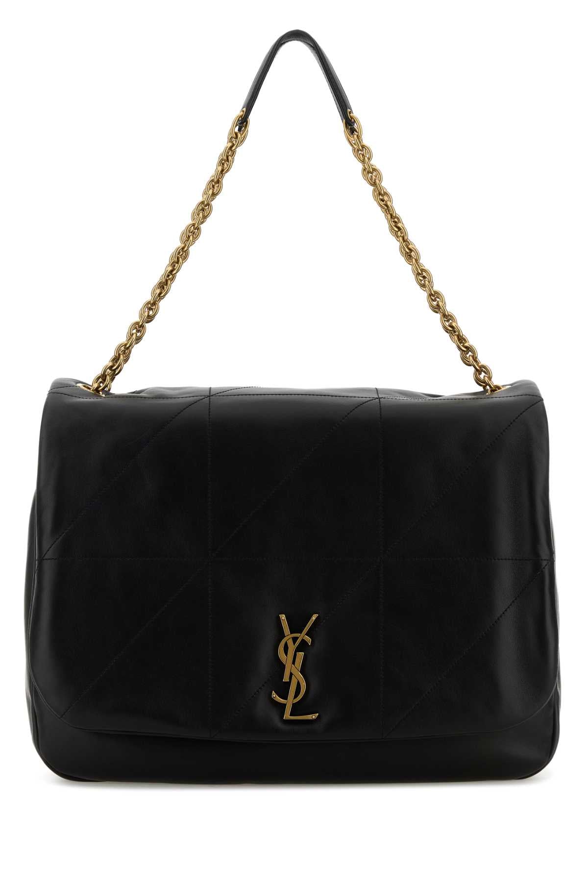Saint Laurent Women Black Leather Jamie Shopping Bag SAINT LAURENT