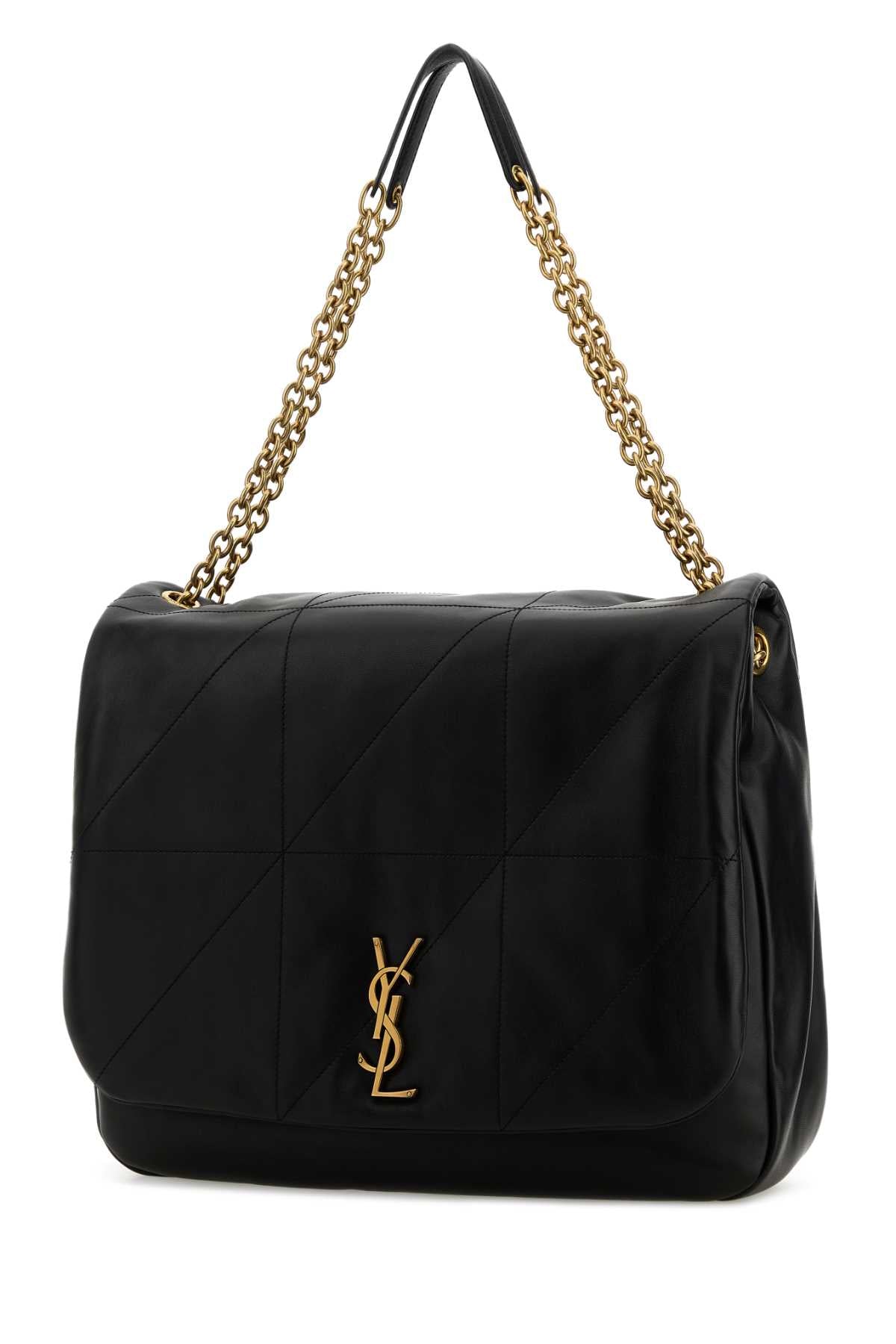 Saint Laurent Women Black Leather Jamie Shopping Bag SAINT LAURENT