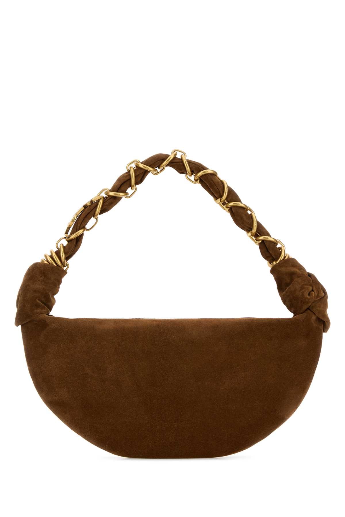 Saint Laurent Women Brown Suede Amalia Shoulder Bag SAINT LAURENT
