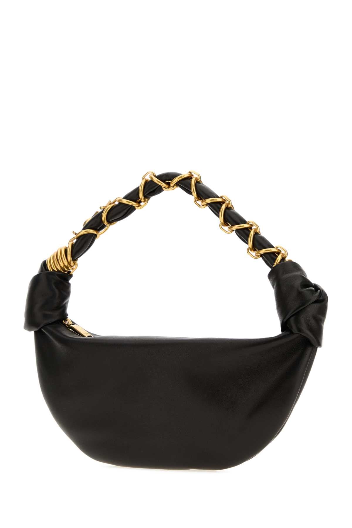 Saint Laurent Women Black Leather Mini Amalia Shoulder Bag SAINT LAURENT
