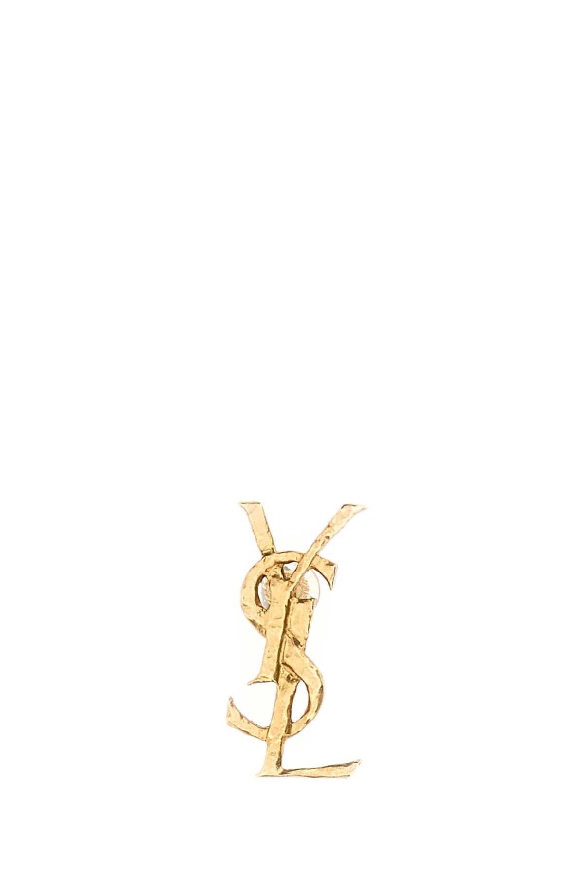 Saint Laurent Women Gold Metal Cassandre Earring SAINT LAURENT
