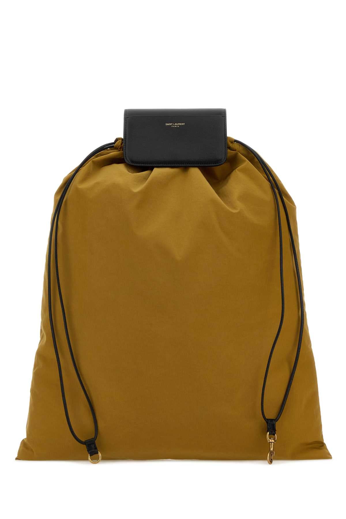 Saint Laurent Men Biscuit Canvas Shopping Bag SAINT LAURENT