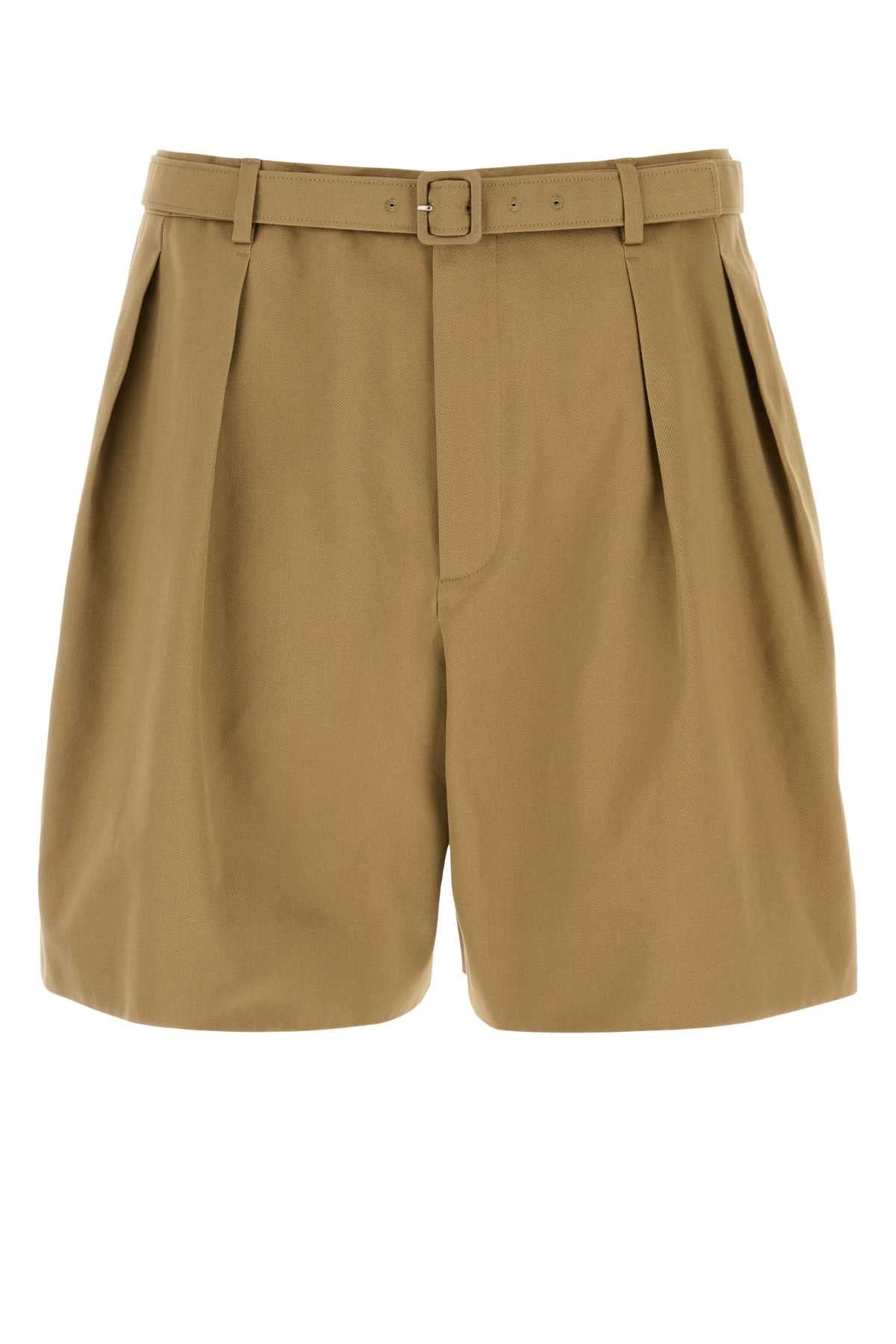 Saint Laurent Men Beige Drill Bermuda Shorts SAINT LAURENT