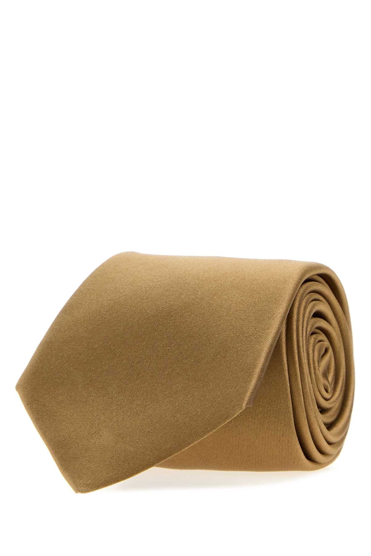 Saint Laurent Men Beige Satin Tie SAINT LAURENT