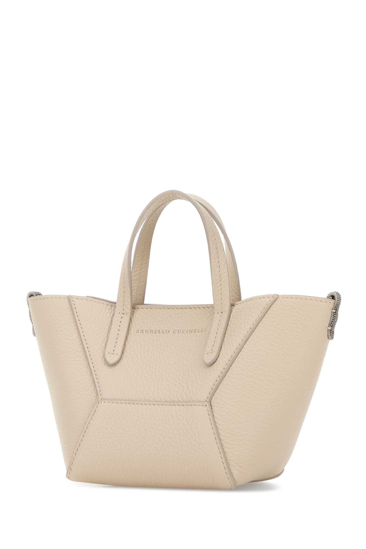 Brunello Cucinelli Women Sand Leather Handbag BRUNELLO CUCINELLI