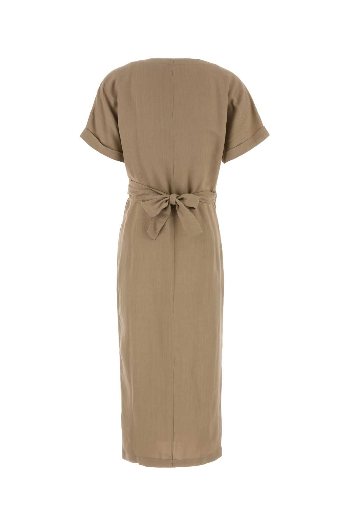 Brunello Cucinelli Women Cappuccino Jersey Dress BRUNELLO CUCINELLI