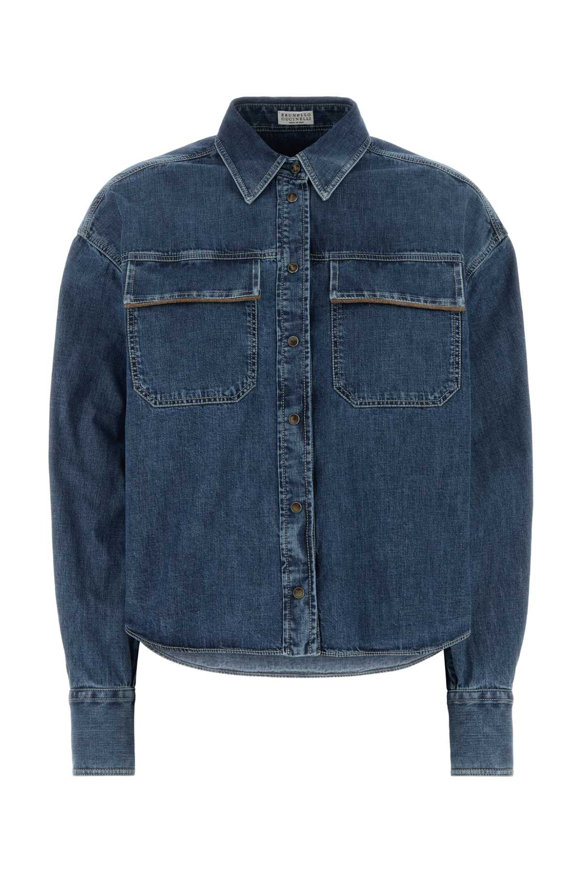 Brunello Cucinelli Women Denim Shirt BRUNELLO CUCINELLI