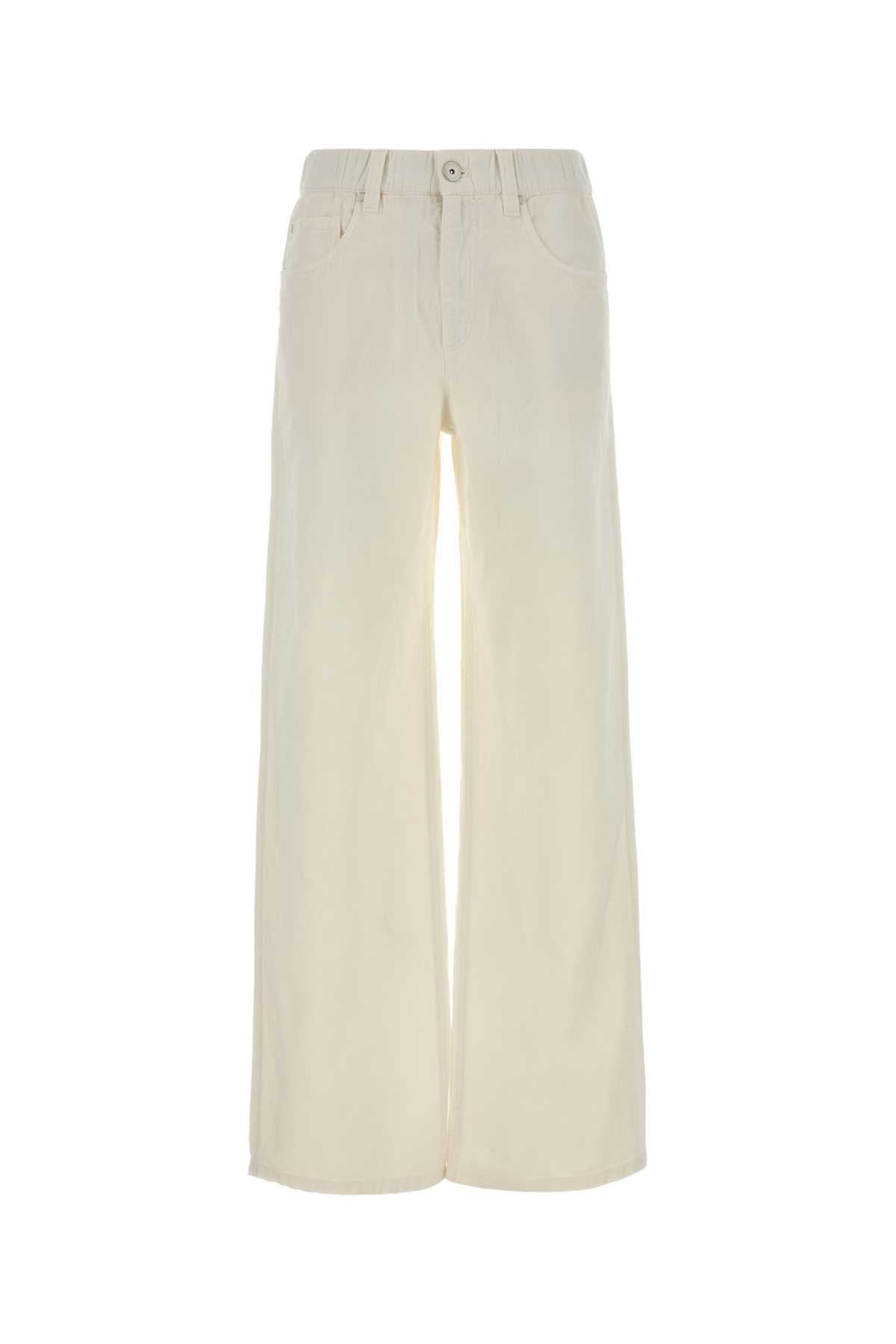 Brunello Cucinelli Women White Denim Jeans