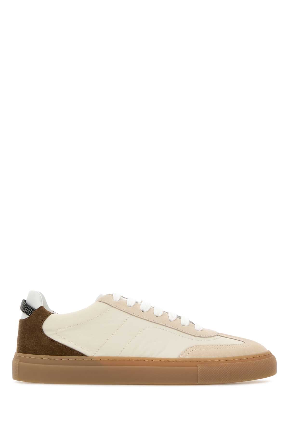 Brunello Cucinelli Women Multicolor Fabric And Suede Sneakers BRUNELLO CUCINELLI
