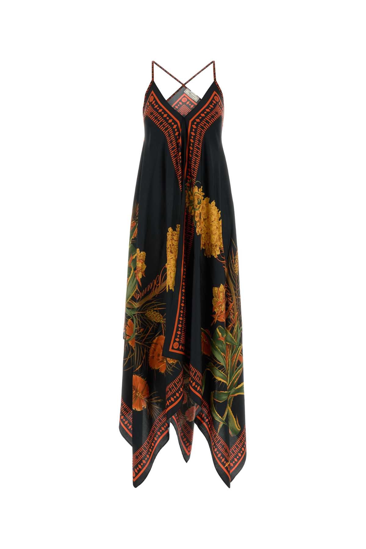 Blumarine Women Printed Twill Dress BLUMARINE