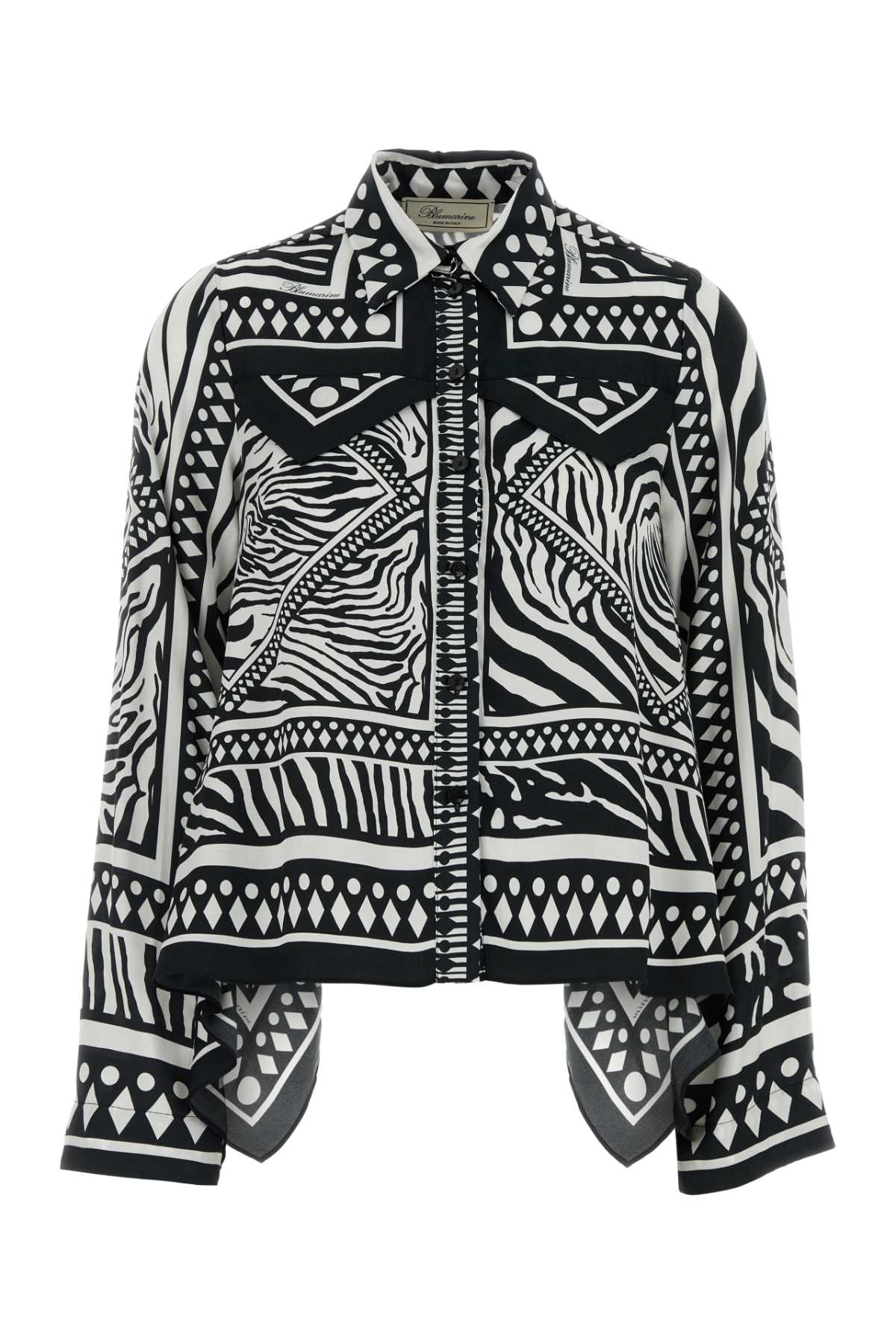 Blumarine Women Printed Twill Shirt BLUMARINE